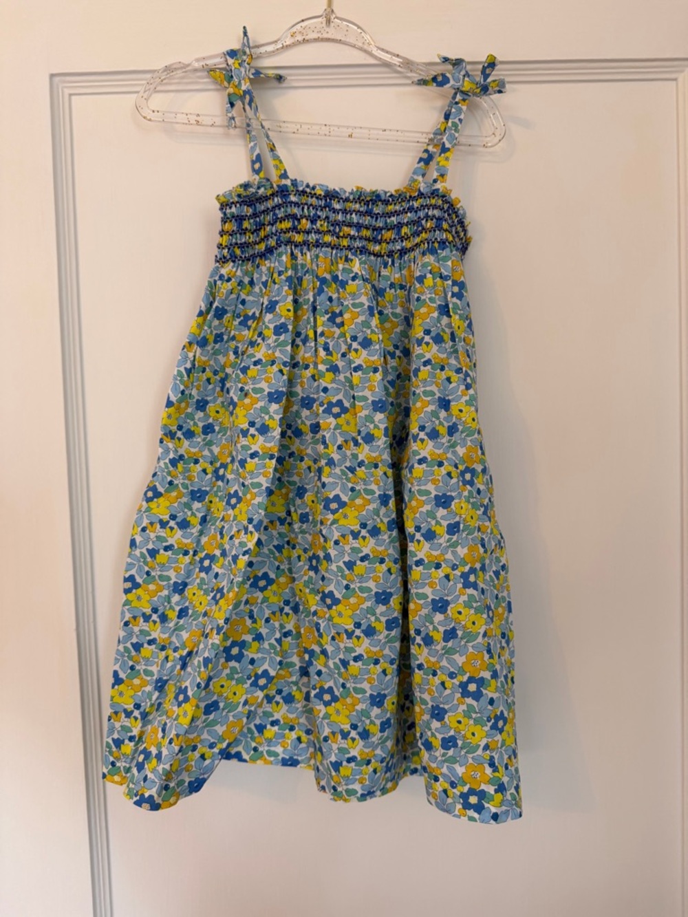 Jacadi summer smocked dress in Liberty fabric